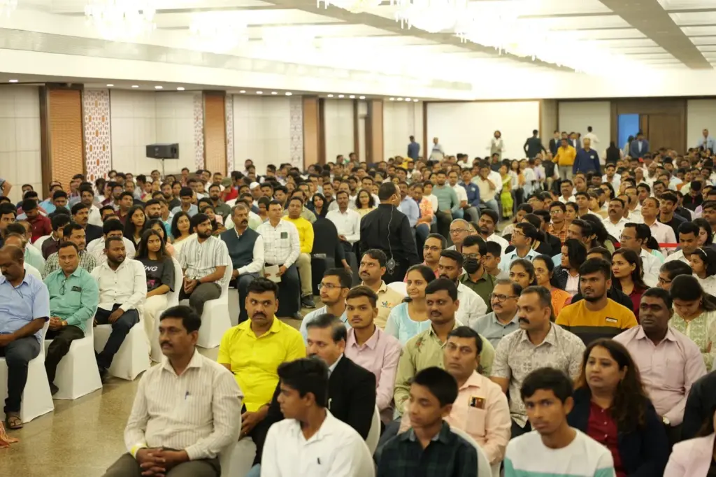 Business owners in a packed workshop