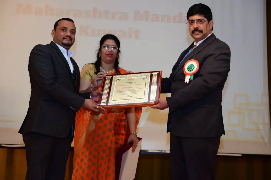 Felicitated by Maharashtra Mandal, Kuwait