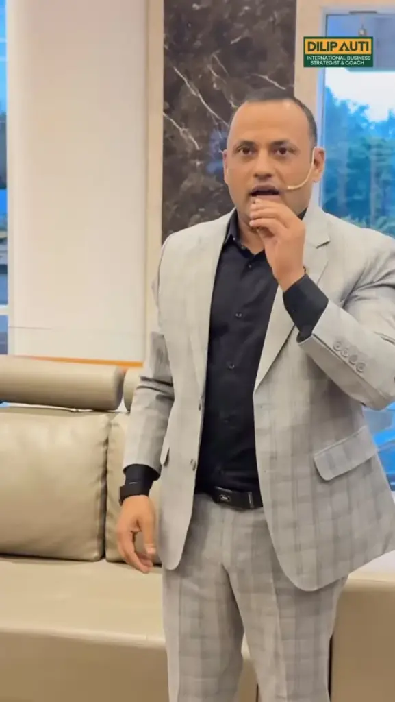 Dilip Auti speaking at a session